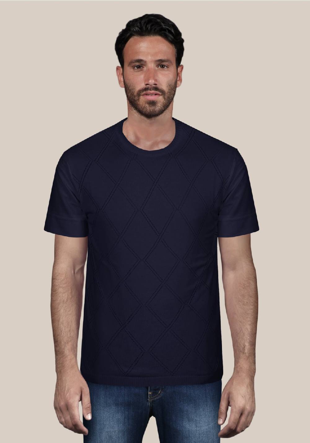 Primo Emporio Maglia giro collo con rombi Vendite Flash