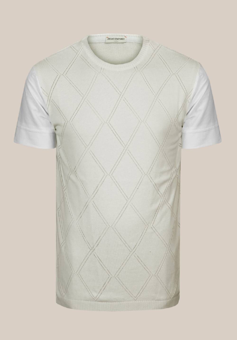 Primo Emporio Maglia giro collo con rombi Negozio