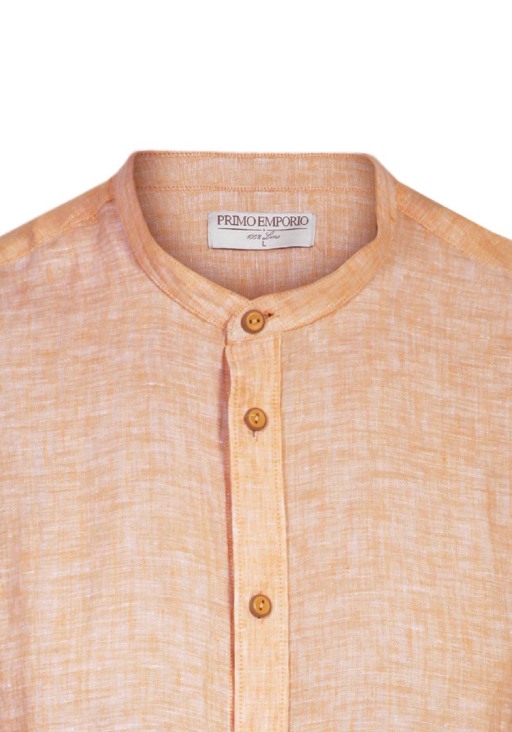 Primo Emporio Camicia di Lino mezza manica collo coreano Nuovo