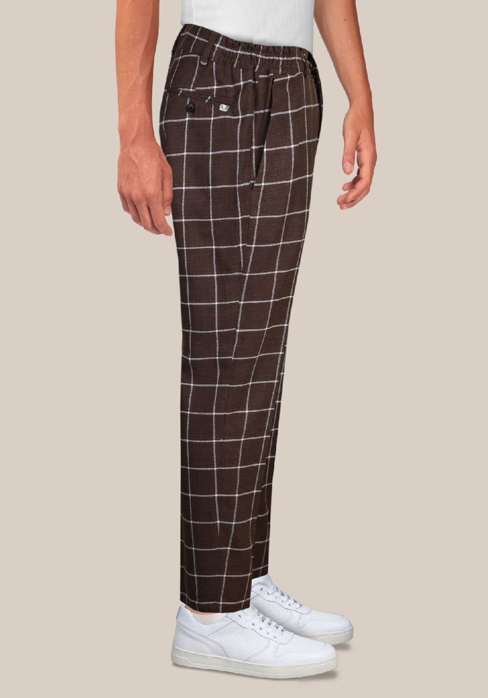 Primo Emporio Pantalone in Cotone con quadro Grande Soddisfazione Garantita