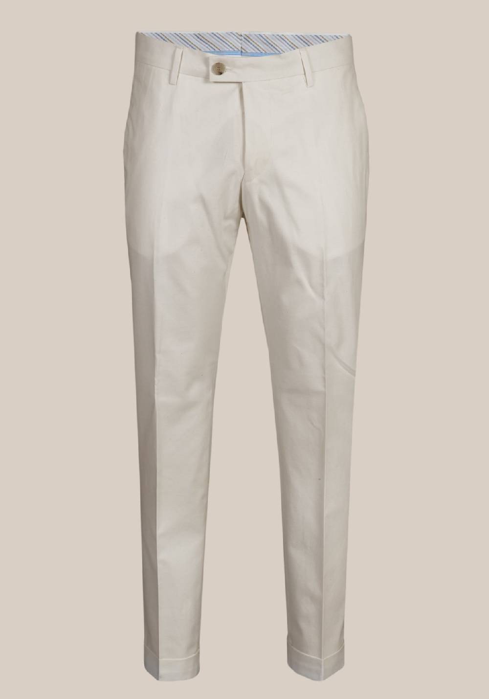Primo Emporio Pantalone in Cotone Panna Qualità Garantita