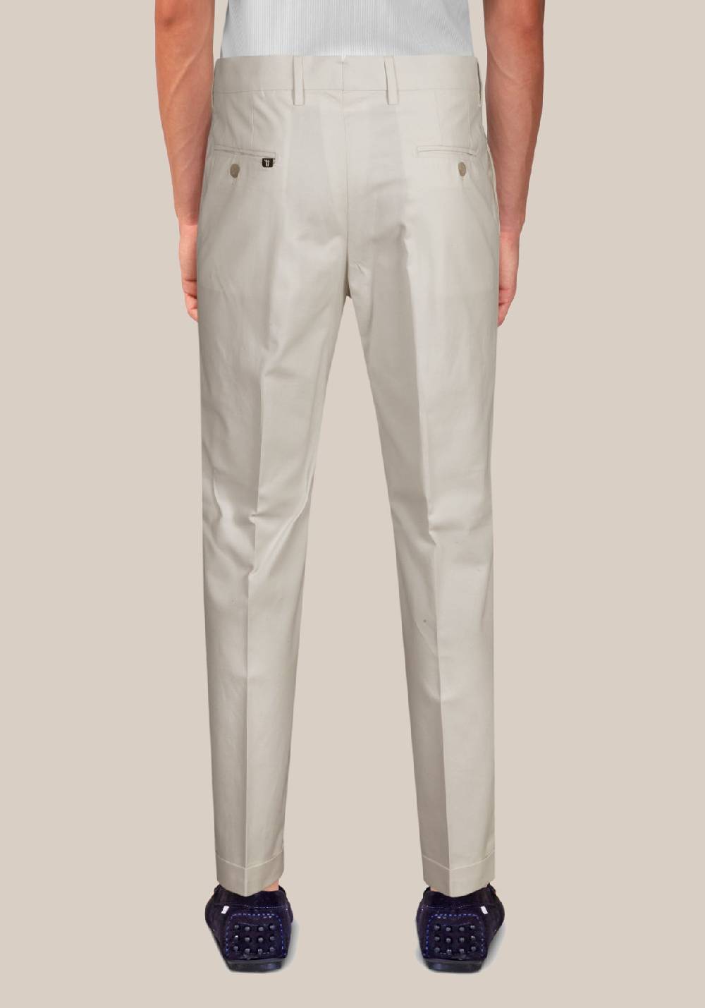 Primo Emporio Pantalone in Cotone Panna Qualità Garantita