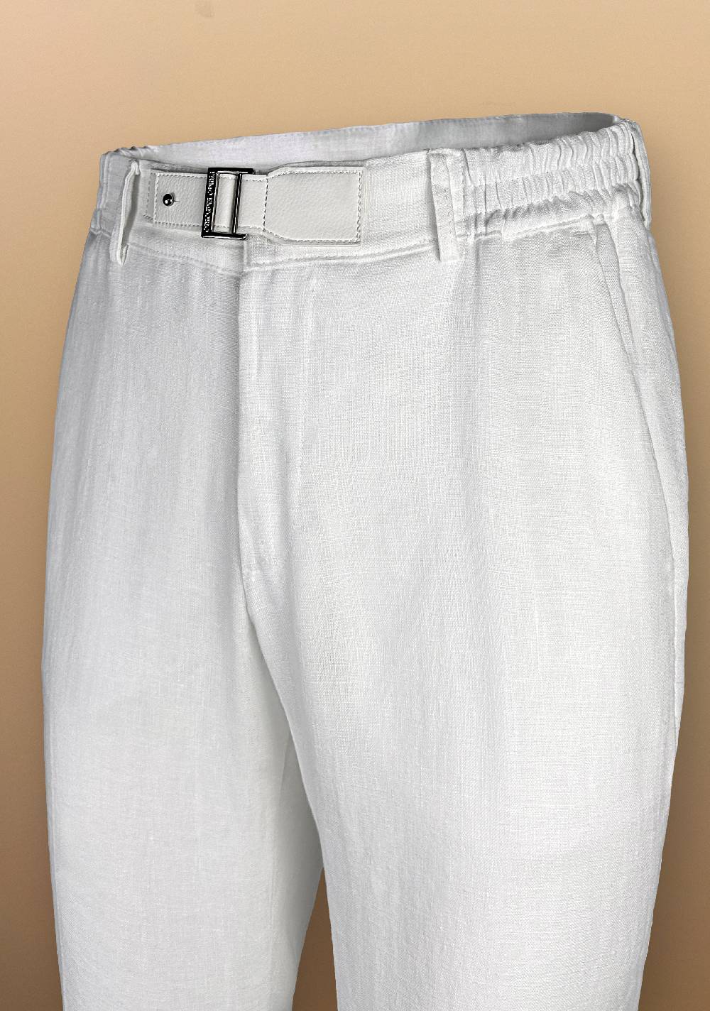 Primo Emporio Pantalone in Lino con cinturino in Ecopelle Negozi Online
