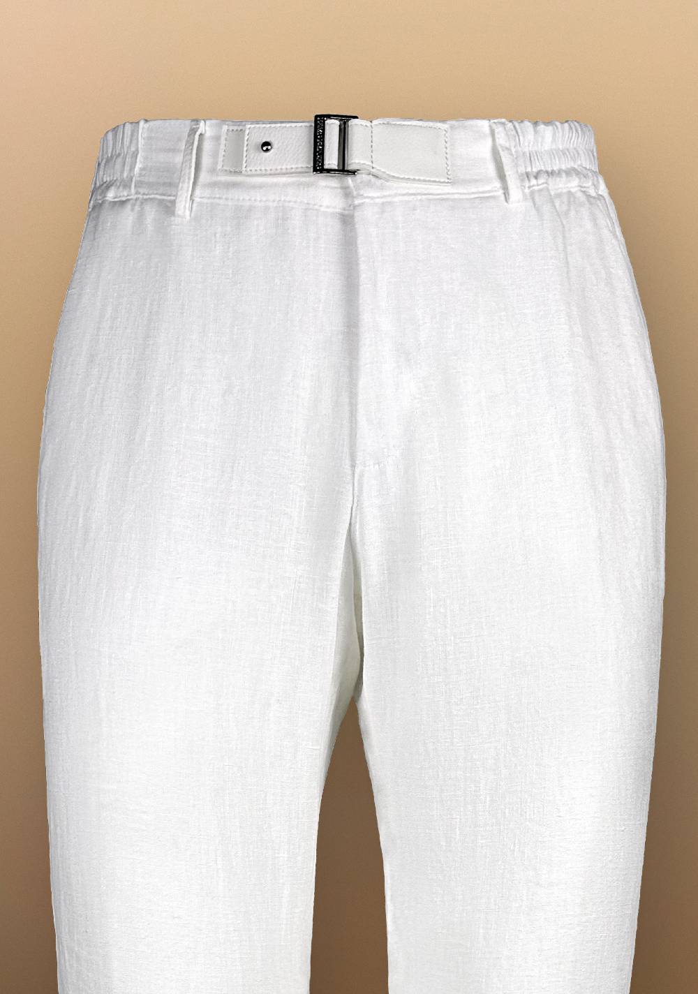 Primo Emporio Pantalone in Lino con cinturino in Ecopelle Negozi Online
