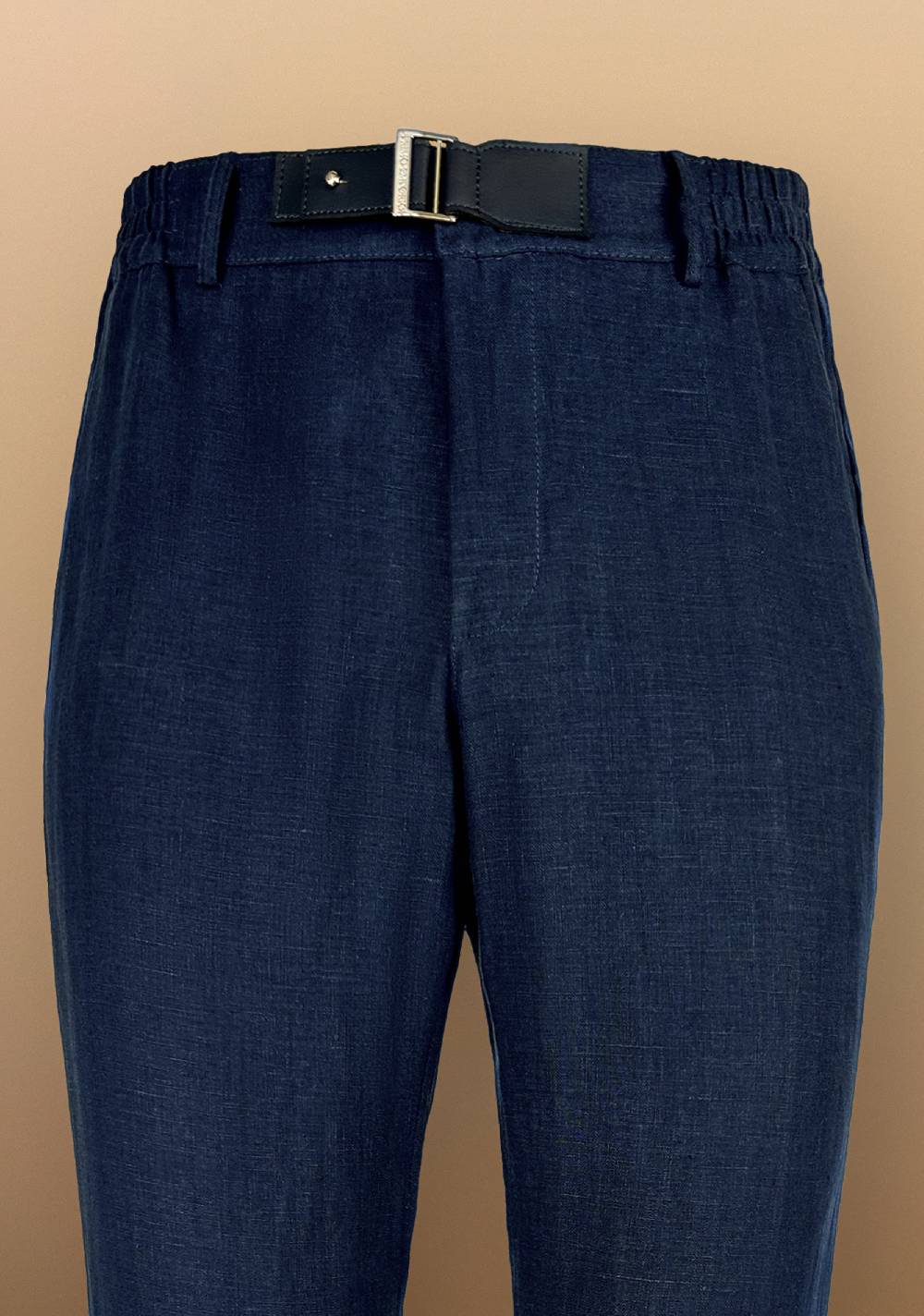Primo Emporio Pantalone in Lino con cinturino in Ecopelle Consegna Veloce