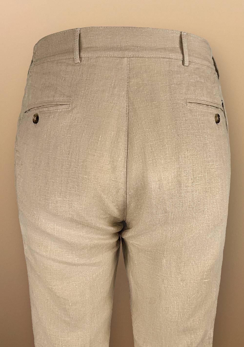 Primo Emporio Pantalone in Lino con cinturino in Ecopelle Promozione Limitata
