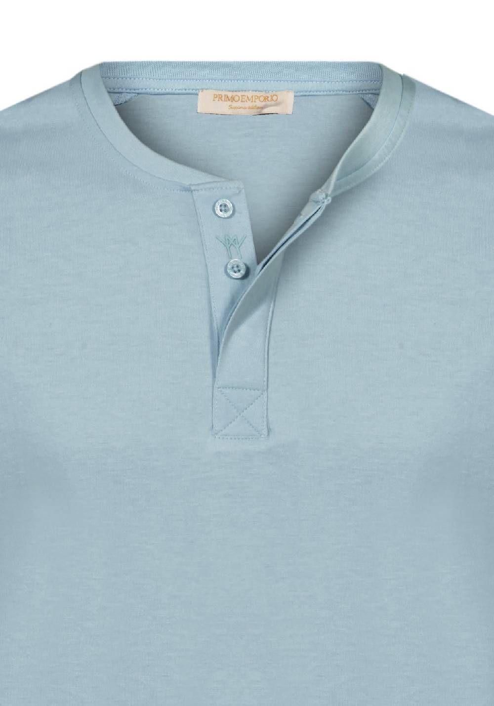Primo Emporio T-shirt mezza manica con bottoni coperti Sconti questo mese