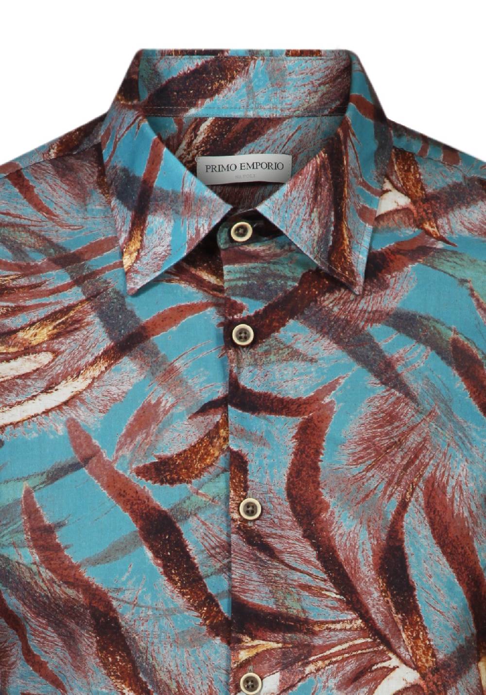 Primo Emporio Camicia in Cotone Fantasia Fiori Moda