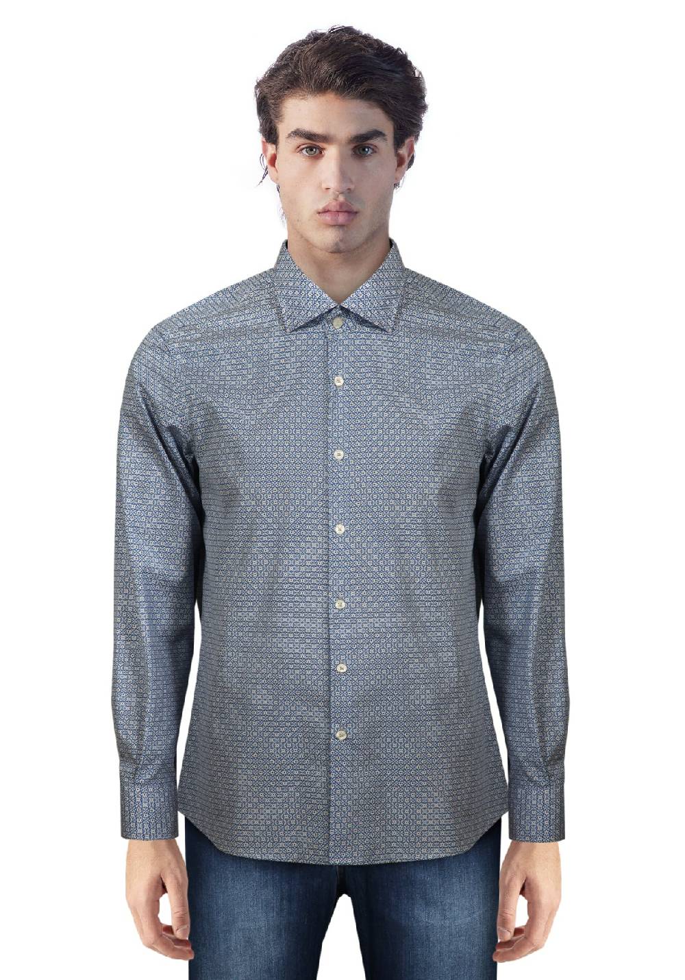 Primo Emporio Camicia in Cotone Micro-Fantasia 2025