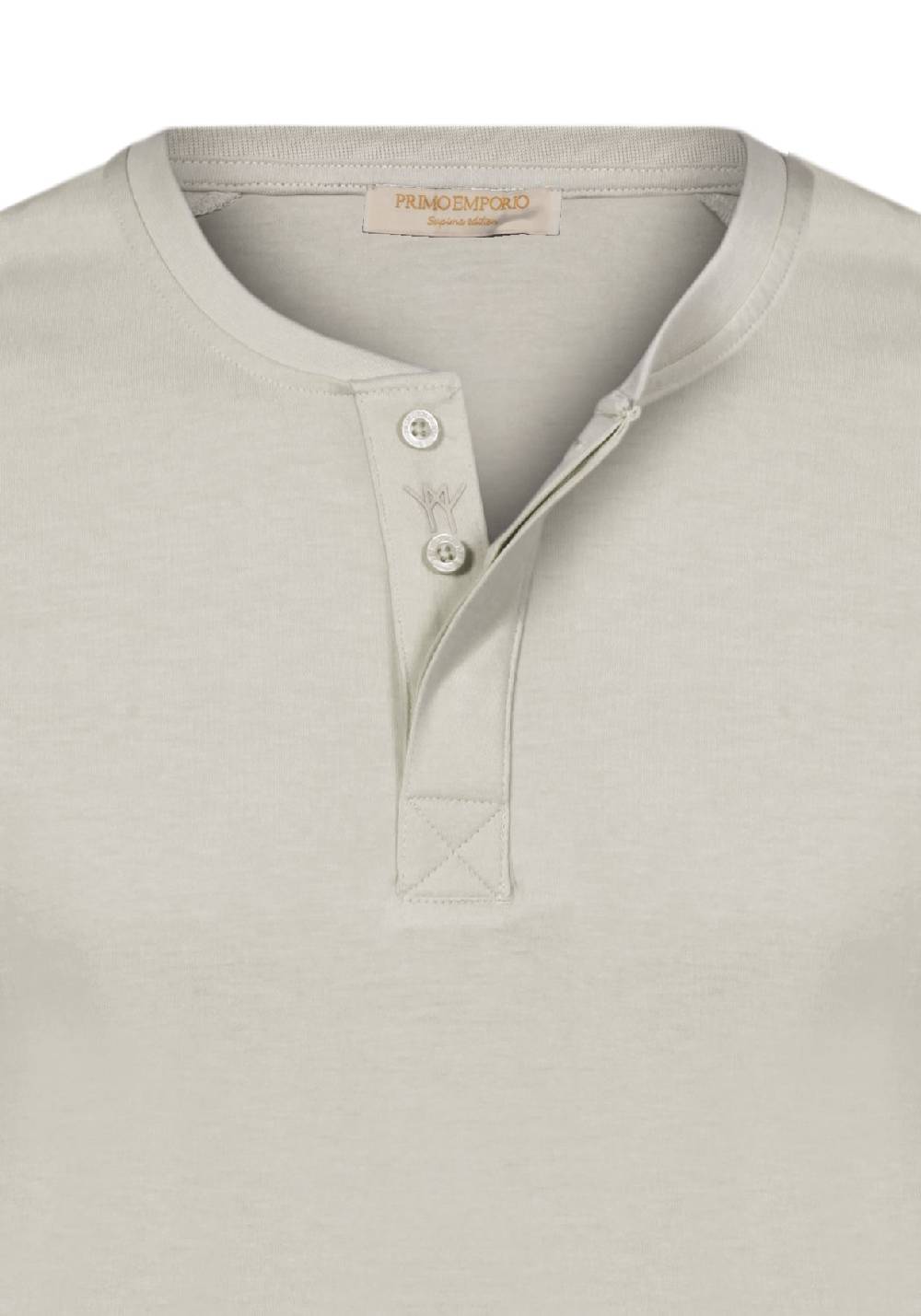 Primo Emporio T-shirt mezza manica con bottoni coperti Vendita