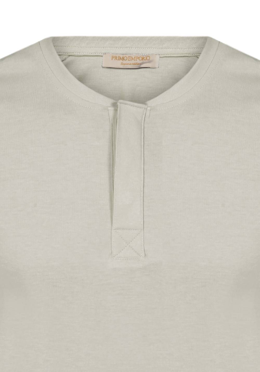 Primo Emporio T-shirt mezza manica con bottoni coperti Vendita