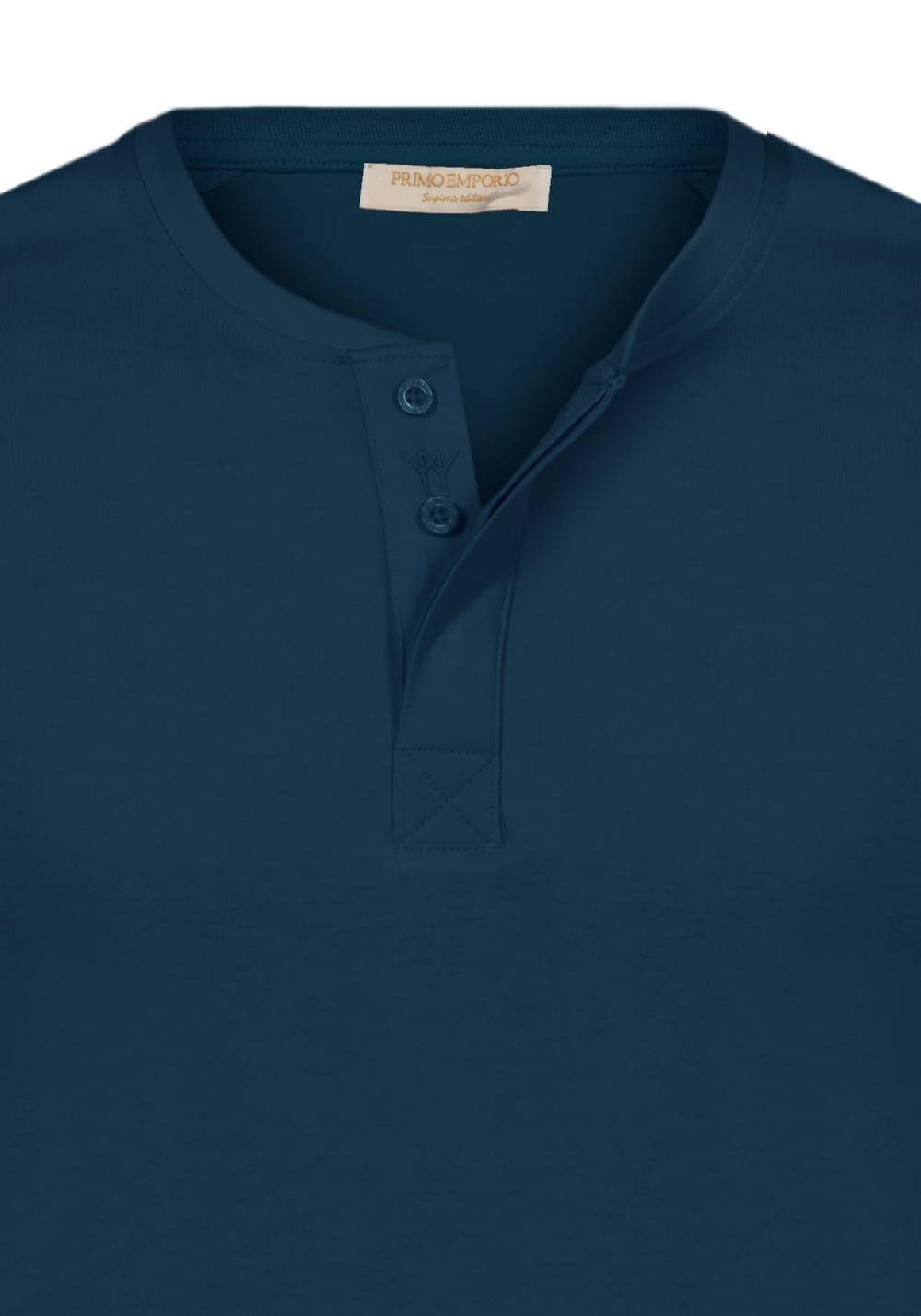 Primo Emporio T-shirt mezza manica con bottoni coperti Promozione