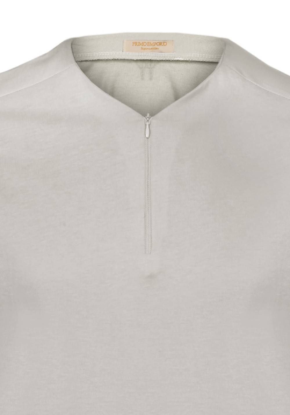 Primo Emporio T-shirt con zip mezza manica Consegna Veloce