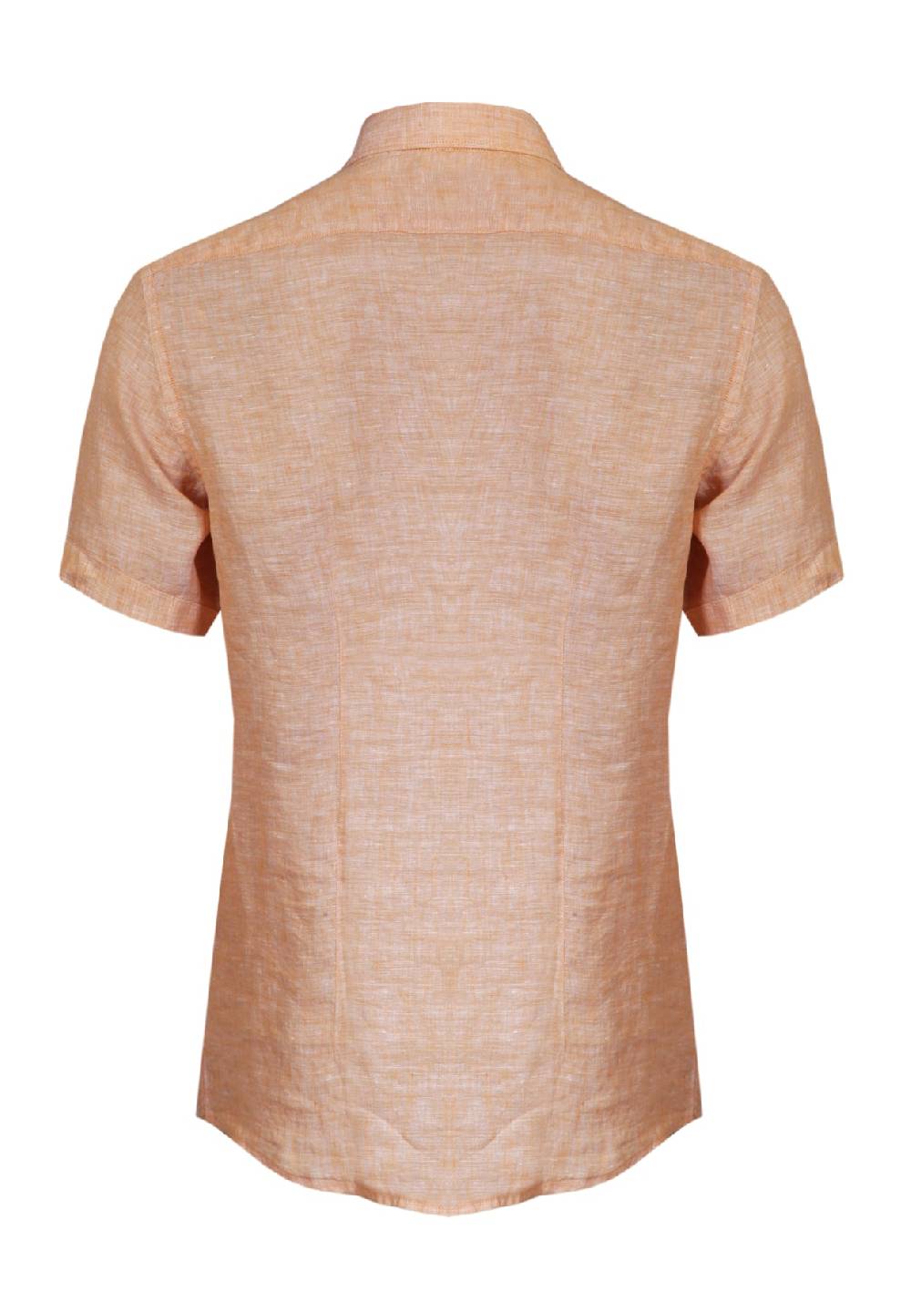 Primo Emporio Camicia Lino Mezza Manica - Arancio Prezzo Ridotto