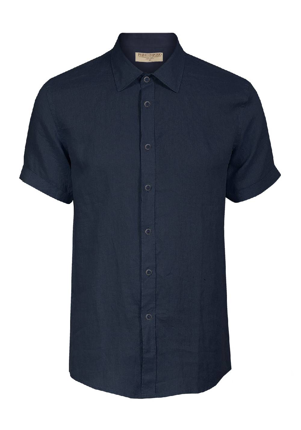 Primo Emporio Camicia Lino Mezza Manica - Blue Sottocosto