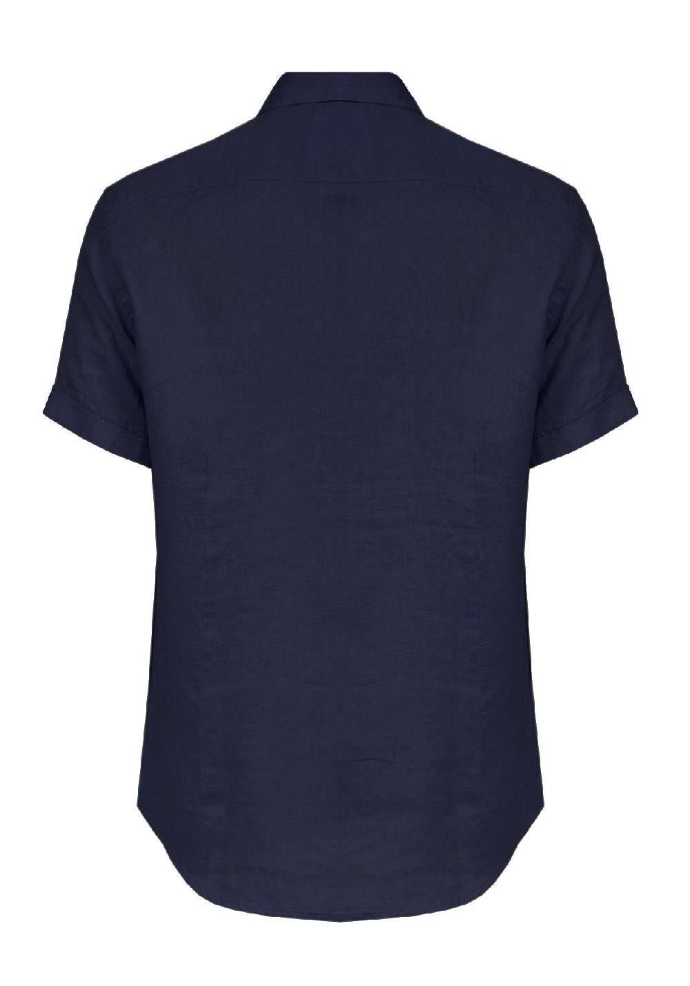 Primo Emporio Camicia Lino Mezza Manica - Blue Sottocosto
