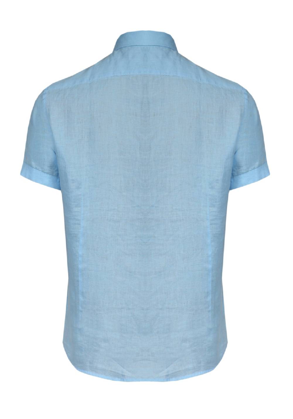 Primo Emporio Camicia Lino Mezza Manica - Turchese Presa