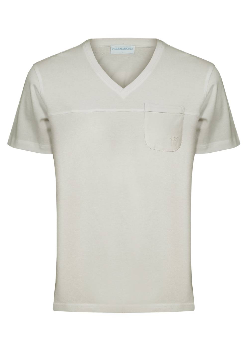 Primo Emporio T-shirt scollo a V con taschino Vendita Calda