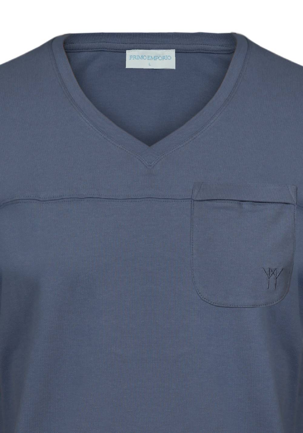 Primo Emporio T-shirt scollo a V con taschino I Più Venduti