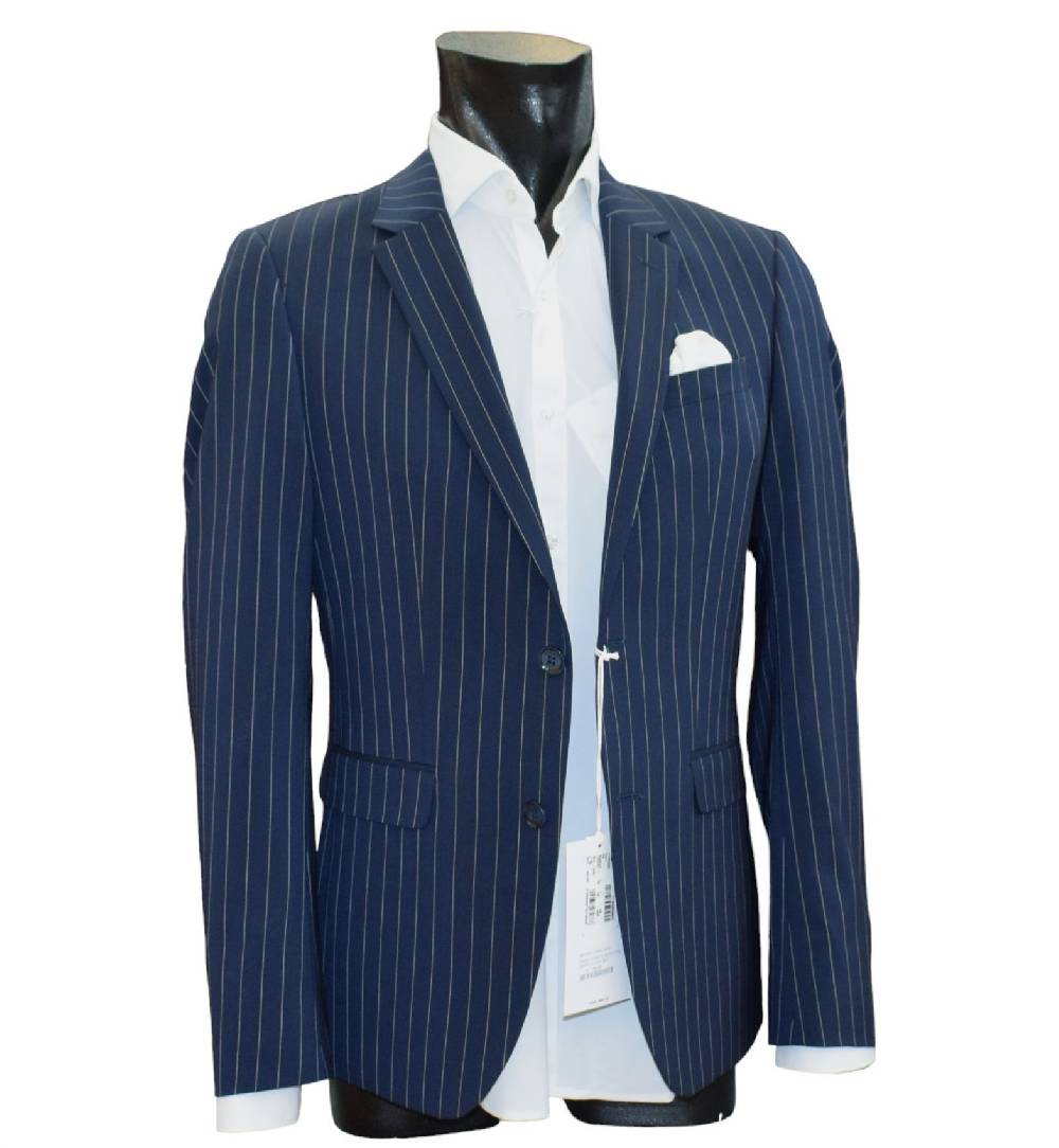 Digel Move Abito blu gessato digel in lana marzotto extra slim fit Novità