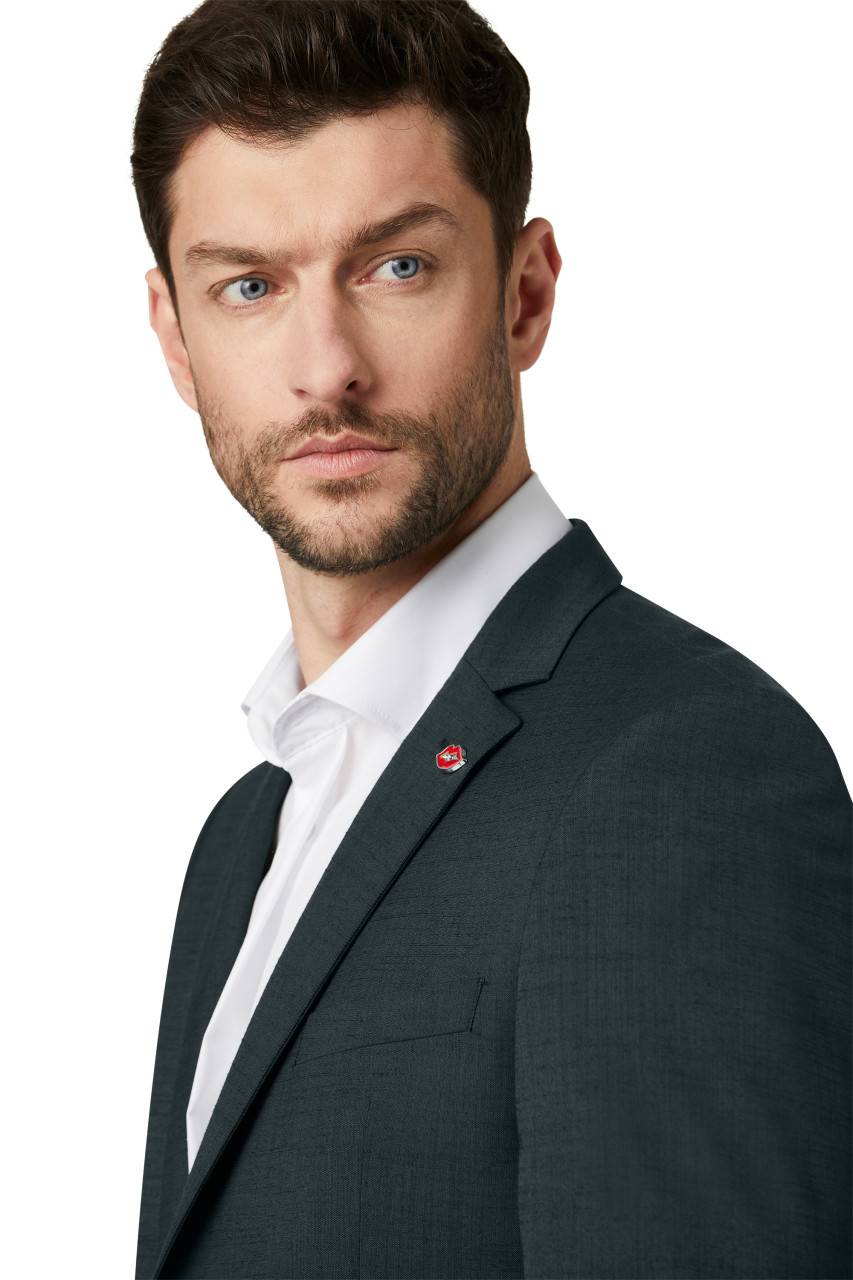 Digel Abito elegante verde scuro digel slim fit con gilet Offerta