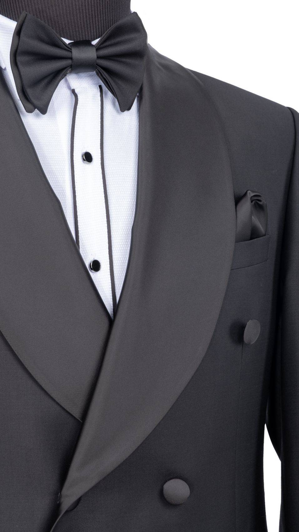 Baggi Smoking nero doppiopetto baggi cerimonia slim fit Outlet