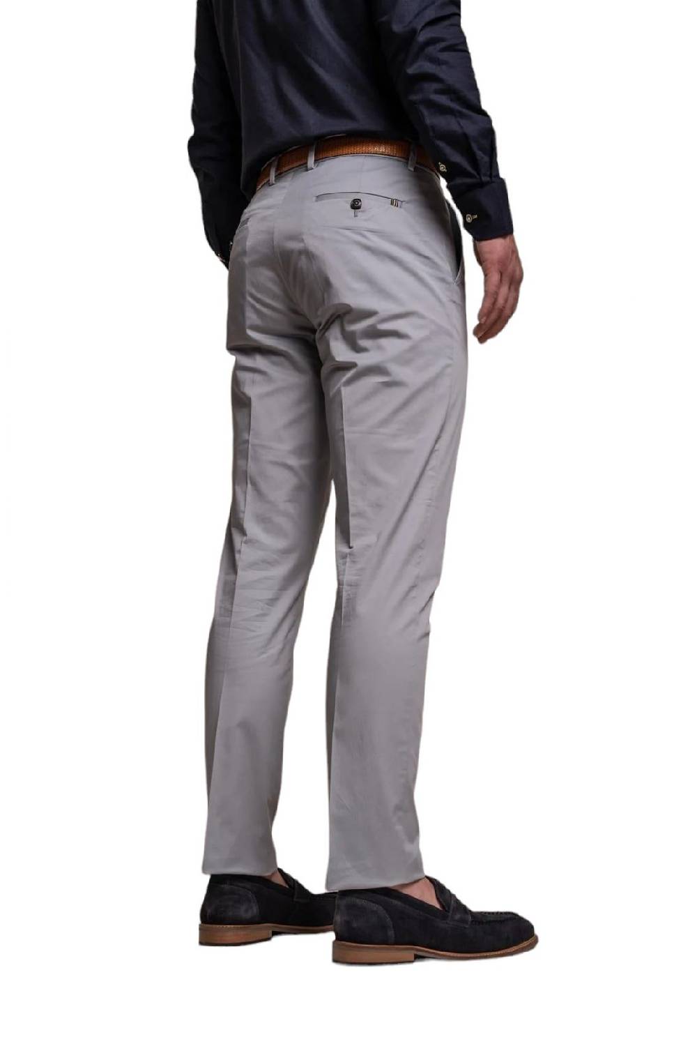 House of Cavani Abito grigio chiaro cavani in cotone stretch sfoderato Offerte