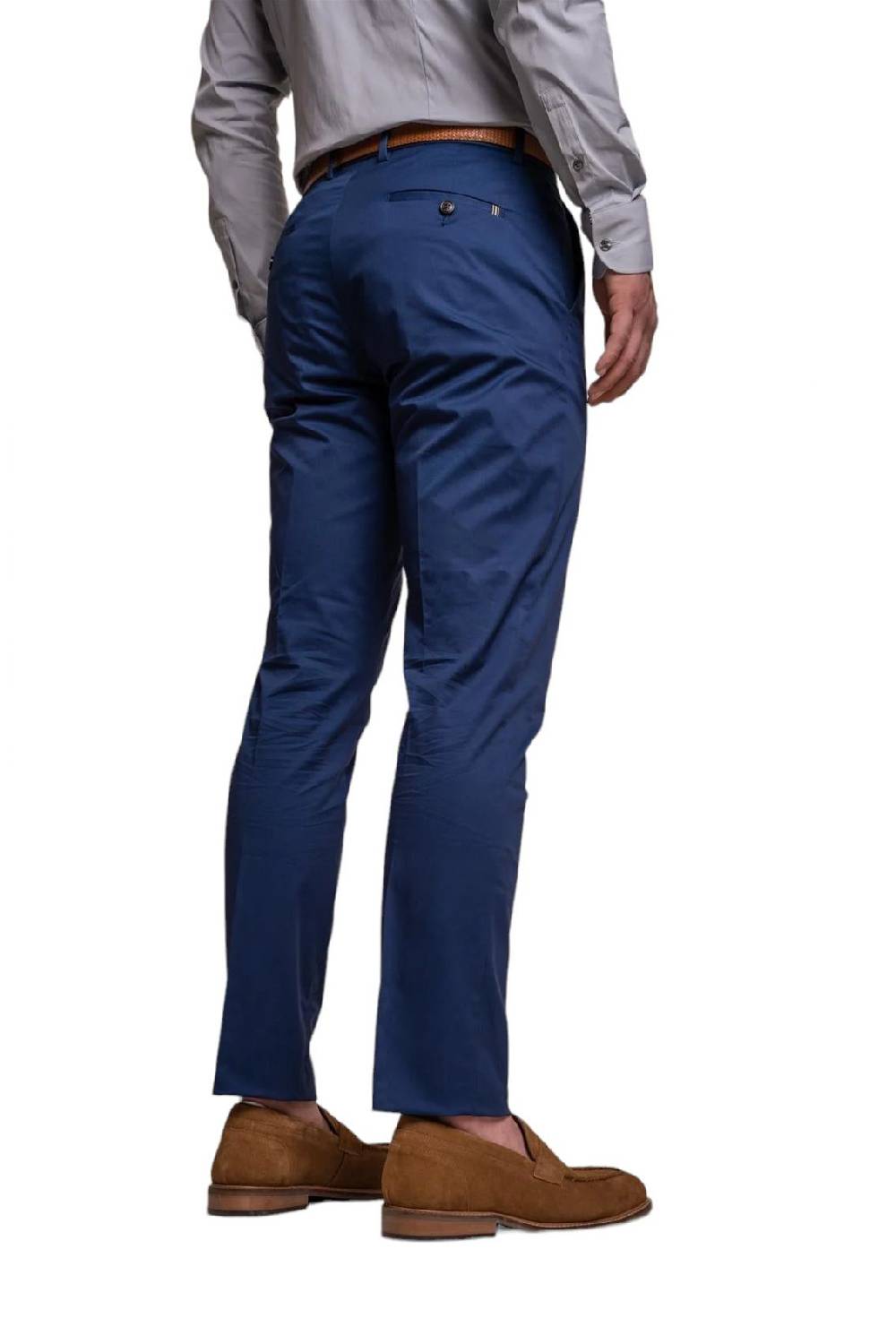 House of Cavani Abito blu elettrico cavani in cotone stretch sfoderato Vendita Calda