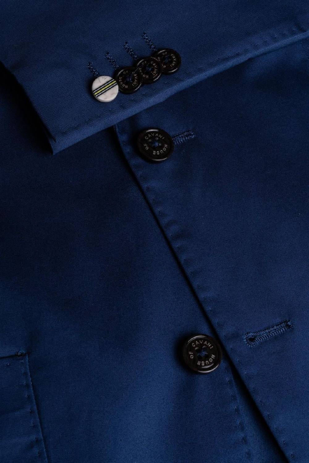 House of Cavani Abito blu elettrico cavani in cotone stretch sfoderato Vendita Calda