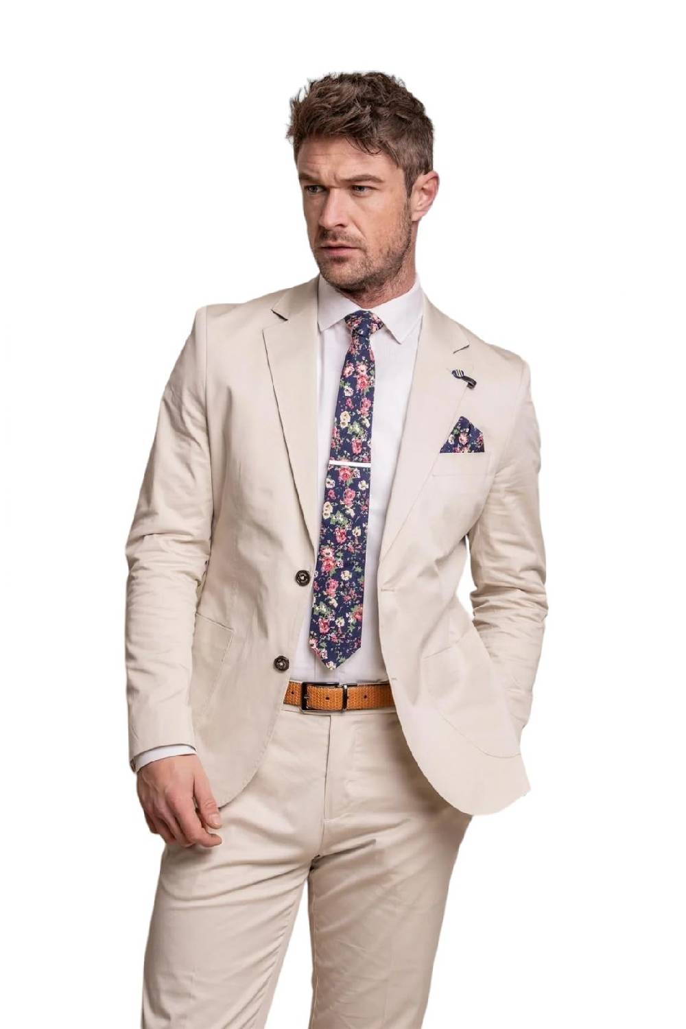 House of Cavani Abito beige cavani in cotone stretch sfoderato Saldi Di Fabbrica