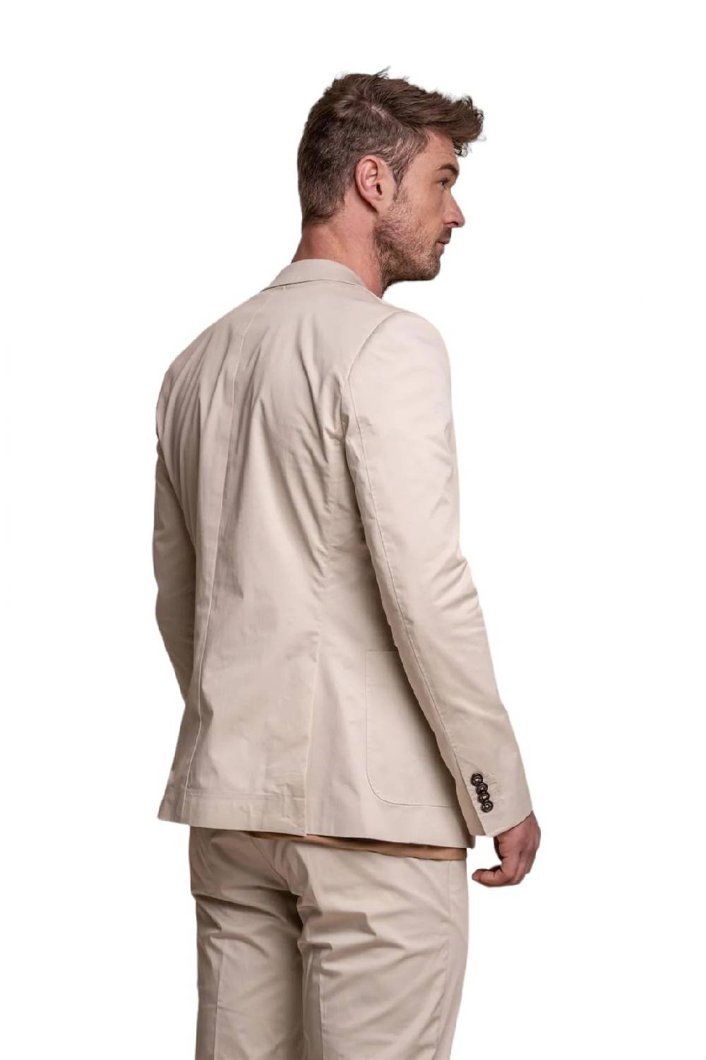House of Cavani Abito beige cavani in cotone stretch sfoderato Saldi Di Fabbrica