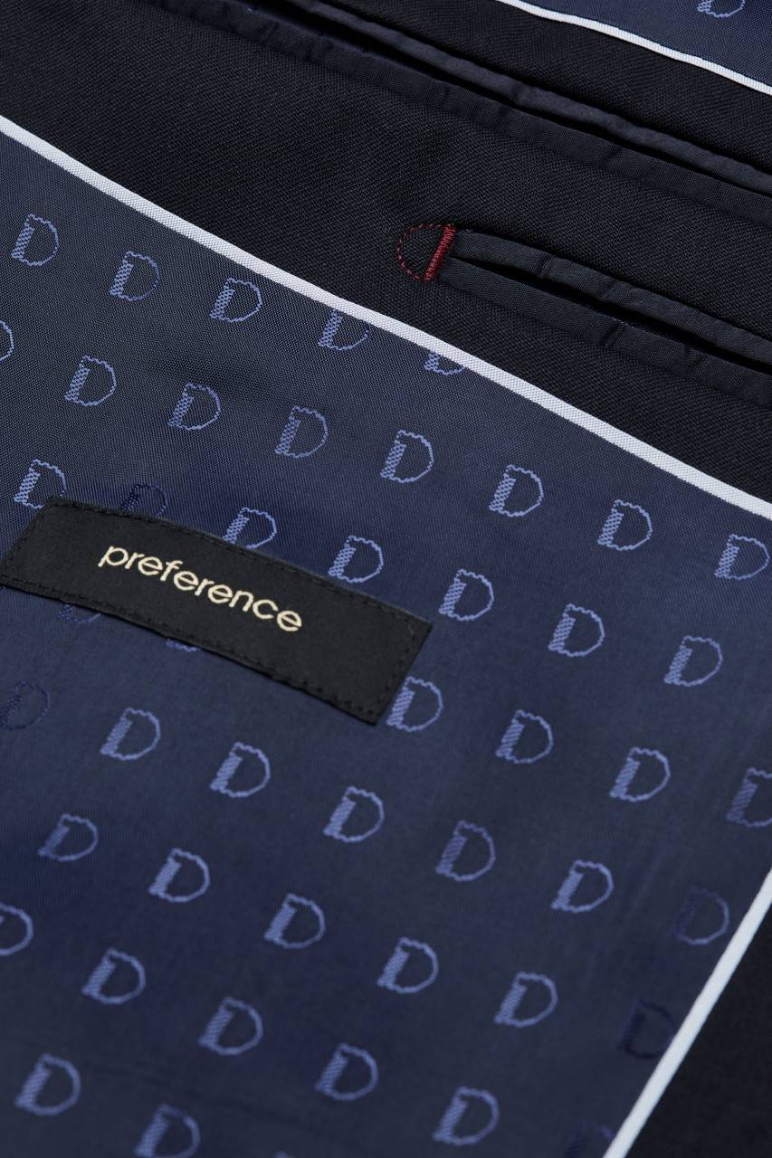 Digel Giacca blu scuro digel drop sei modern fit lana reda super 110's Nuova