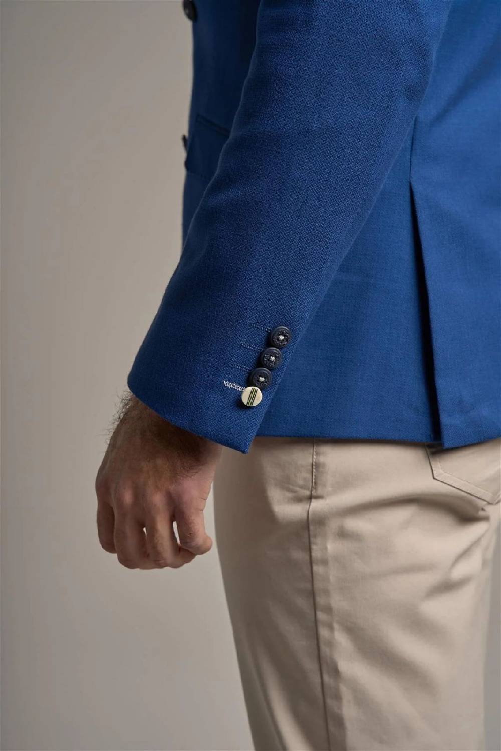 House of Cavani Giacca blu elettrico cavani slim fit a doppiopetto sfoderata Italia