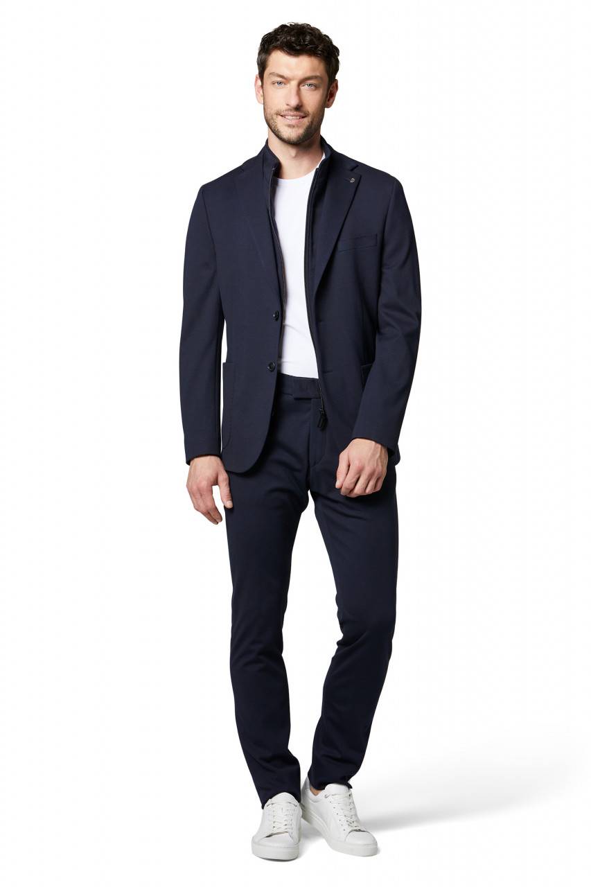 Digel Giacca digel blu in jersey drop quattro corto con pettorina staccabile Vendita