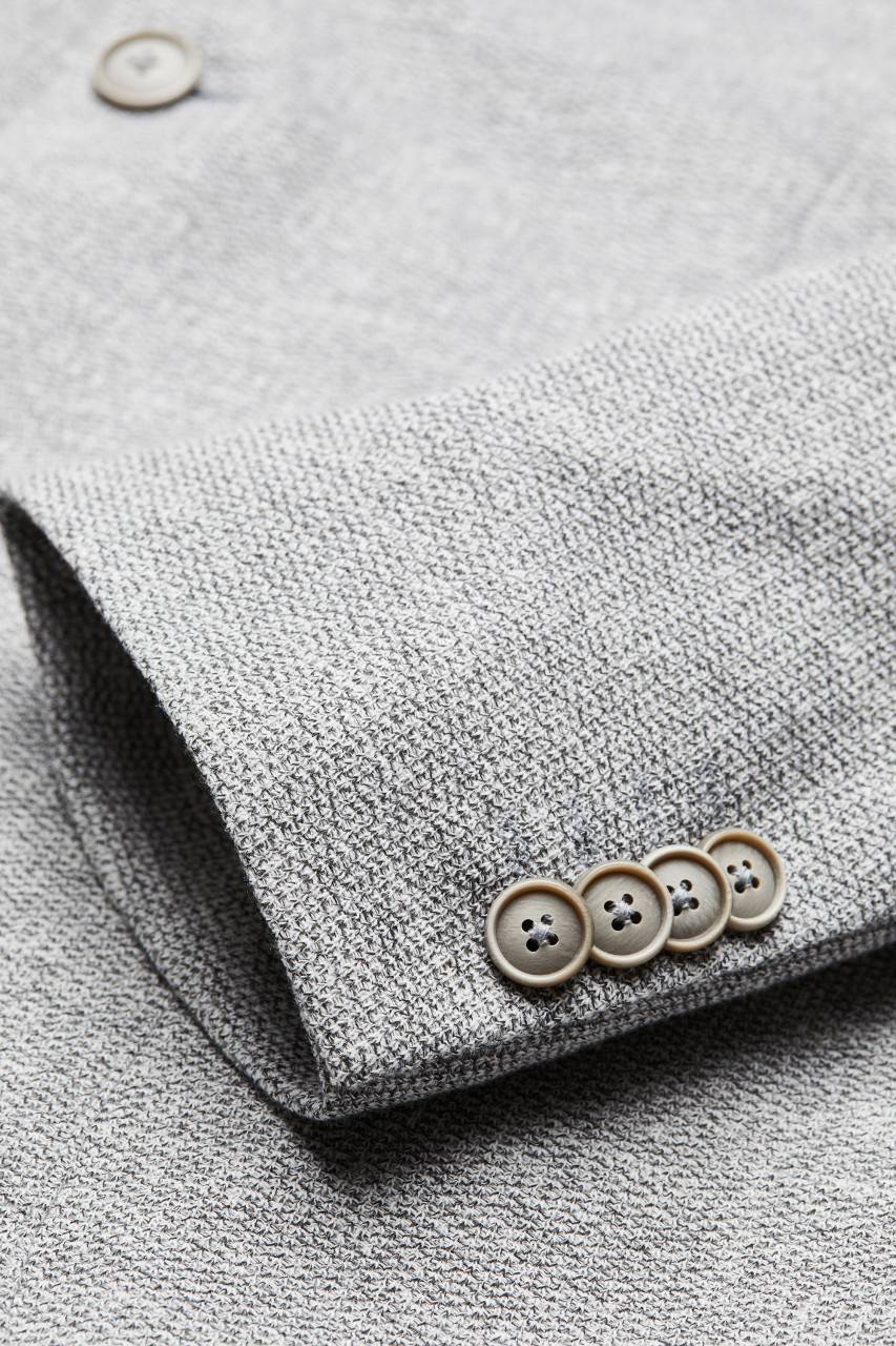 Digel Giacca digel grigio chiaro in jersey modern fit collo coreana Spedizione Gratuita