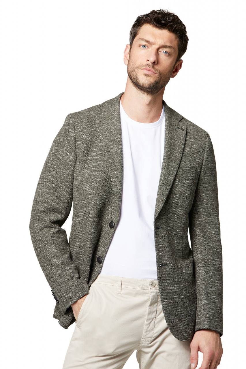 Digel Giacca in jersey verde digel drop sei modern fit