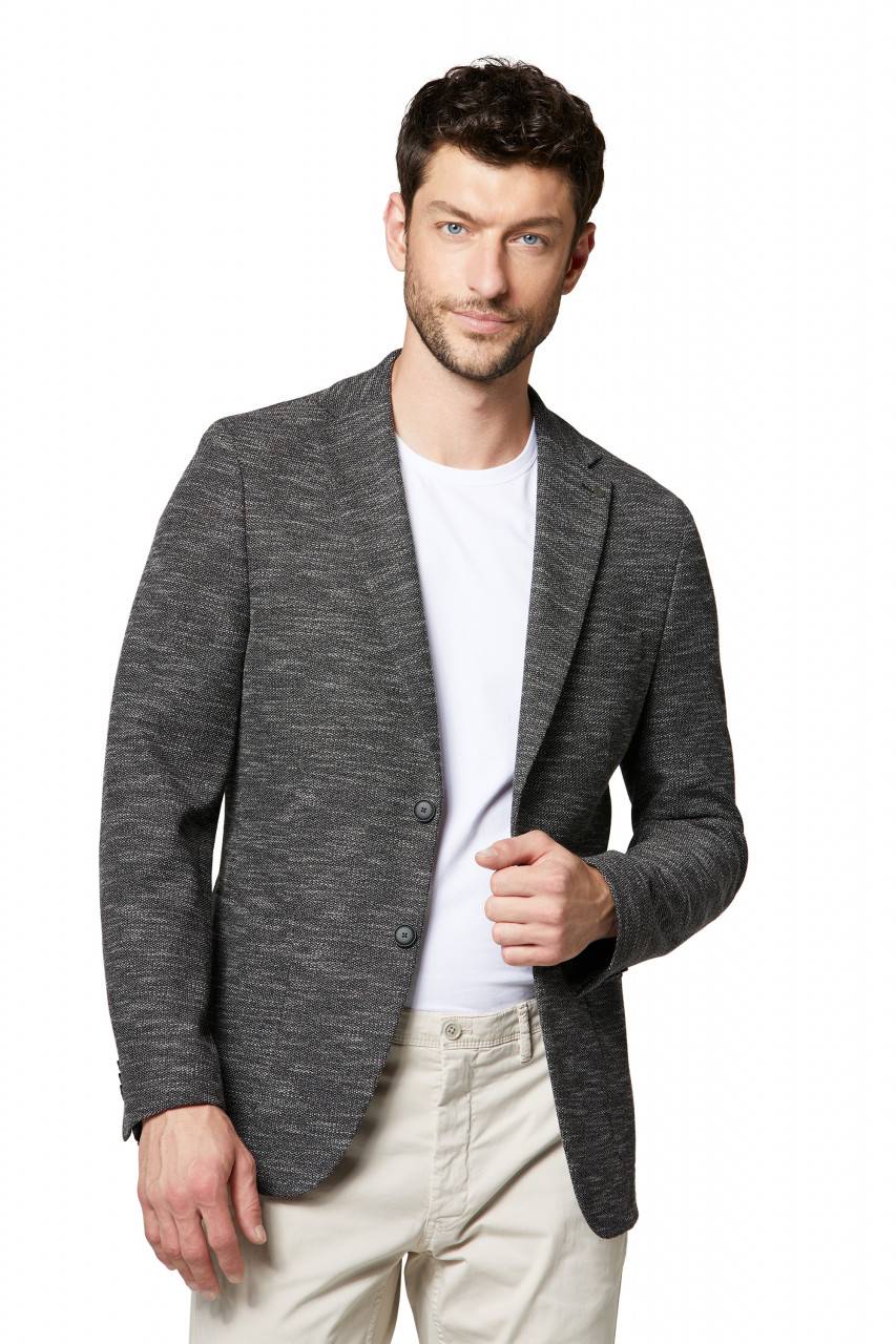 Digel Giacca in jersey grigia digel drop sei modern fit