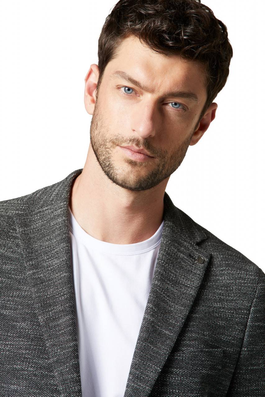 Digel Giacca in jersey grigia digel drop sei modern fit Promozione Limitata