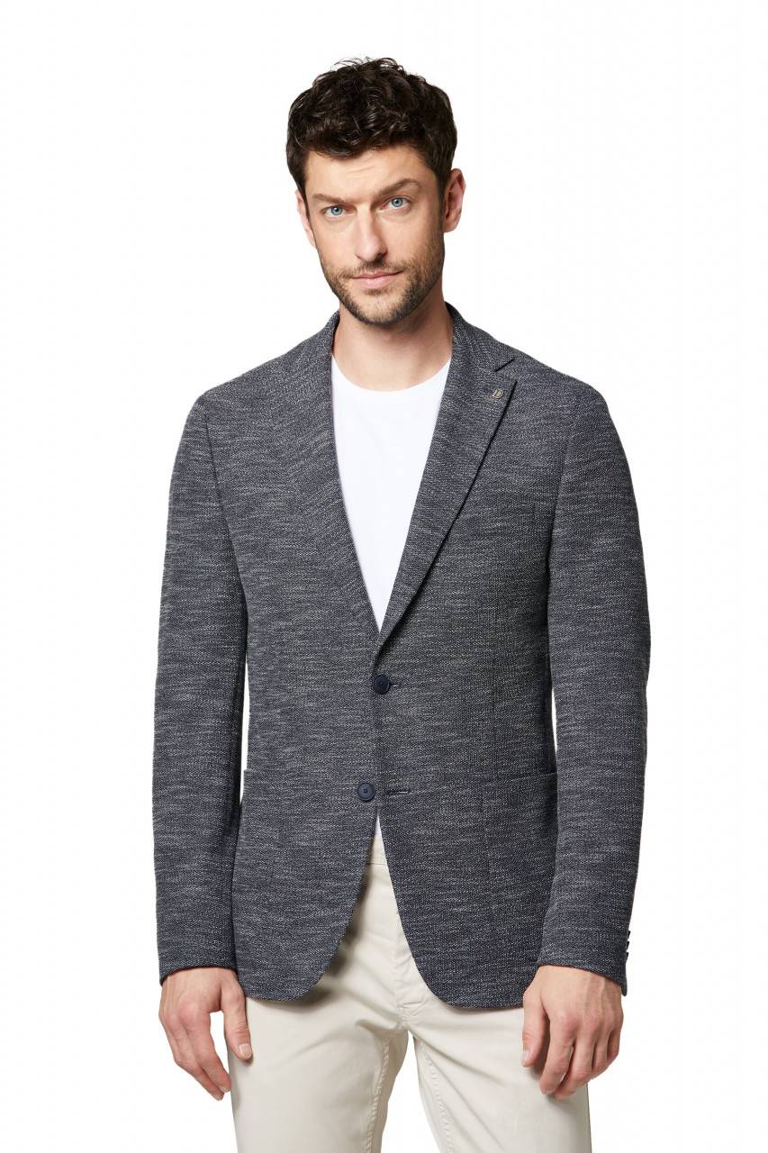 Digel Giacca in jersey blu digel drop sei modern fit
