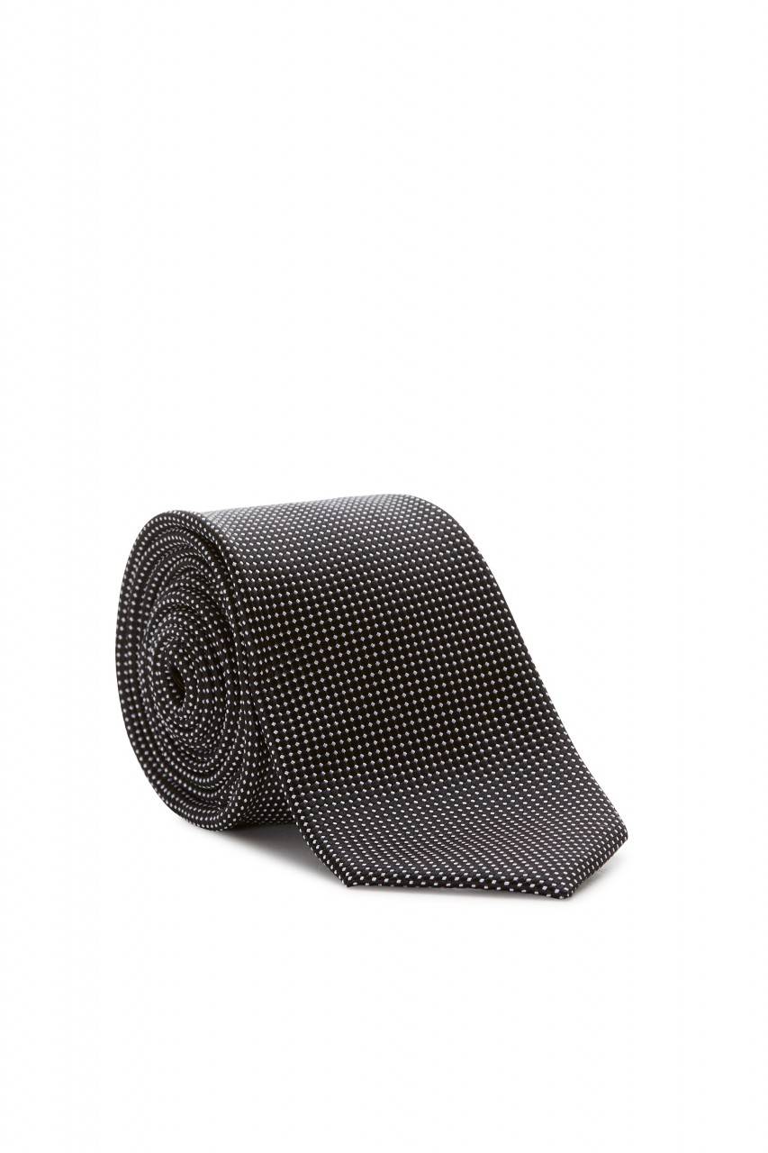 Digel Cravatta elegante digel nera in seta pura
