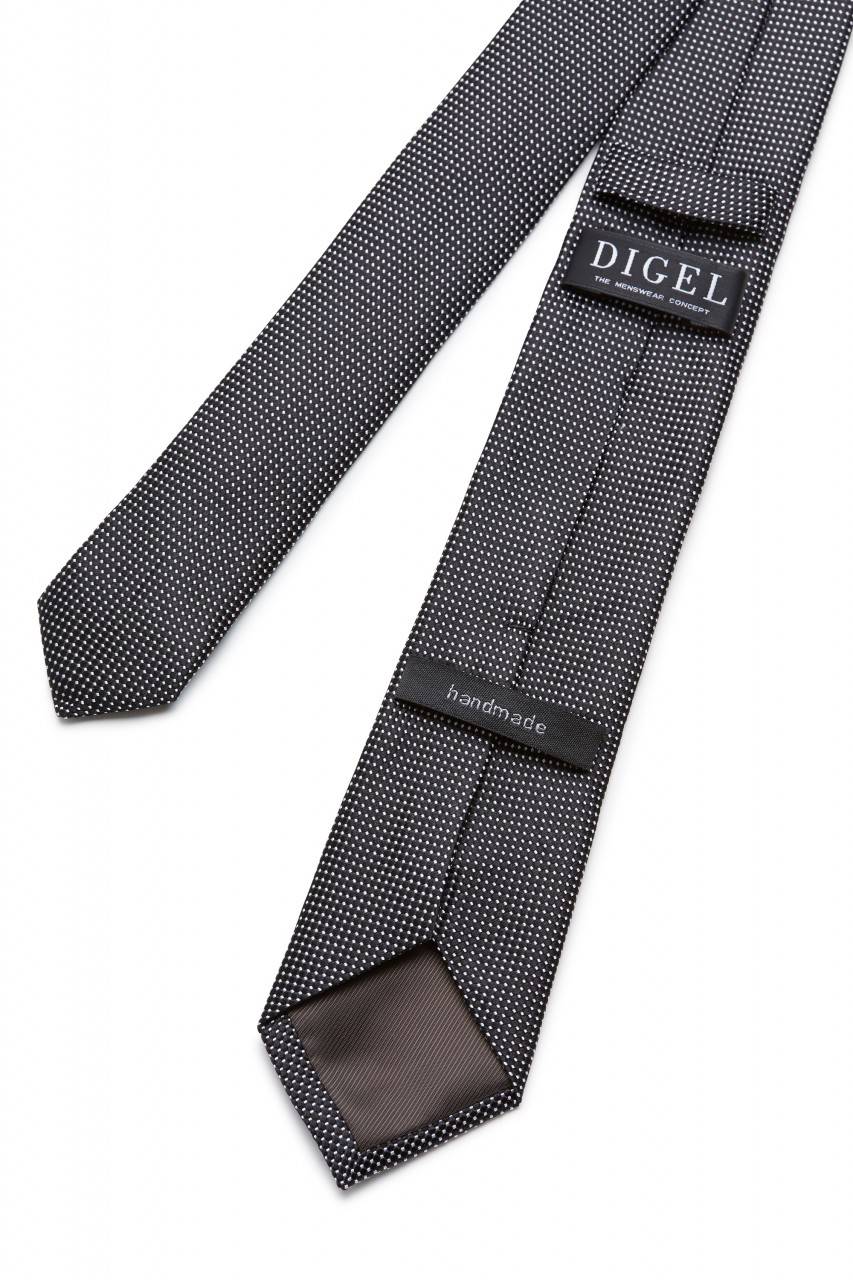 Digel Cravatta elegante digel nera in seta pura Nuovo