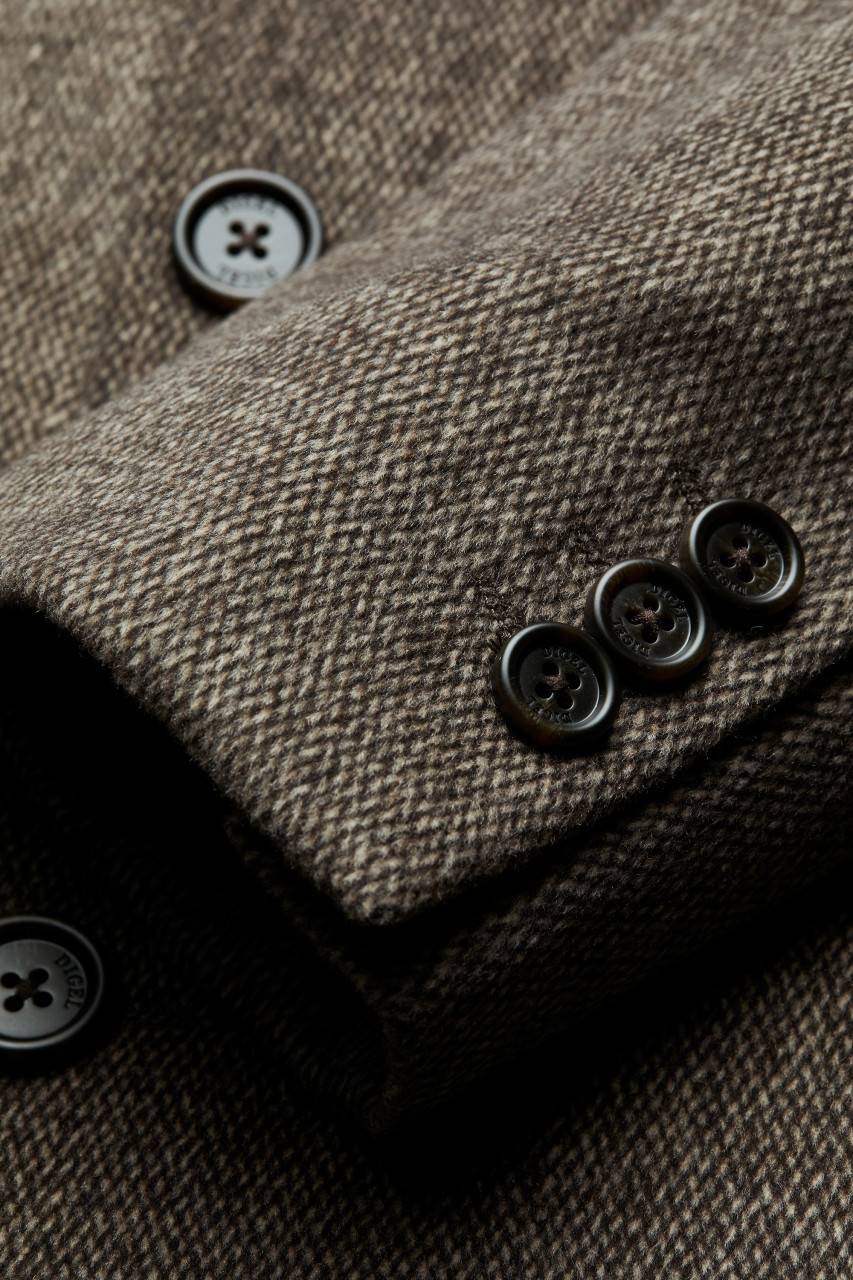 Digel Cappotto marrone digel con pettorina antivento staccabile Fino Al -60%