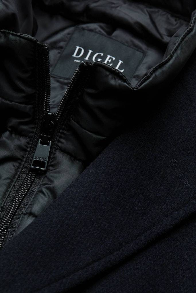 Digel Cappotto blu digel con pettorina antivento staccabile Shopping Online
