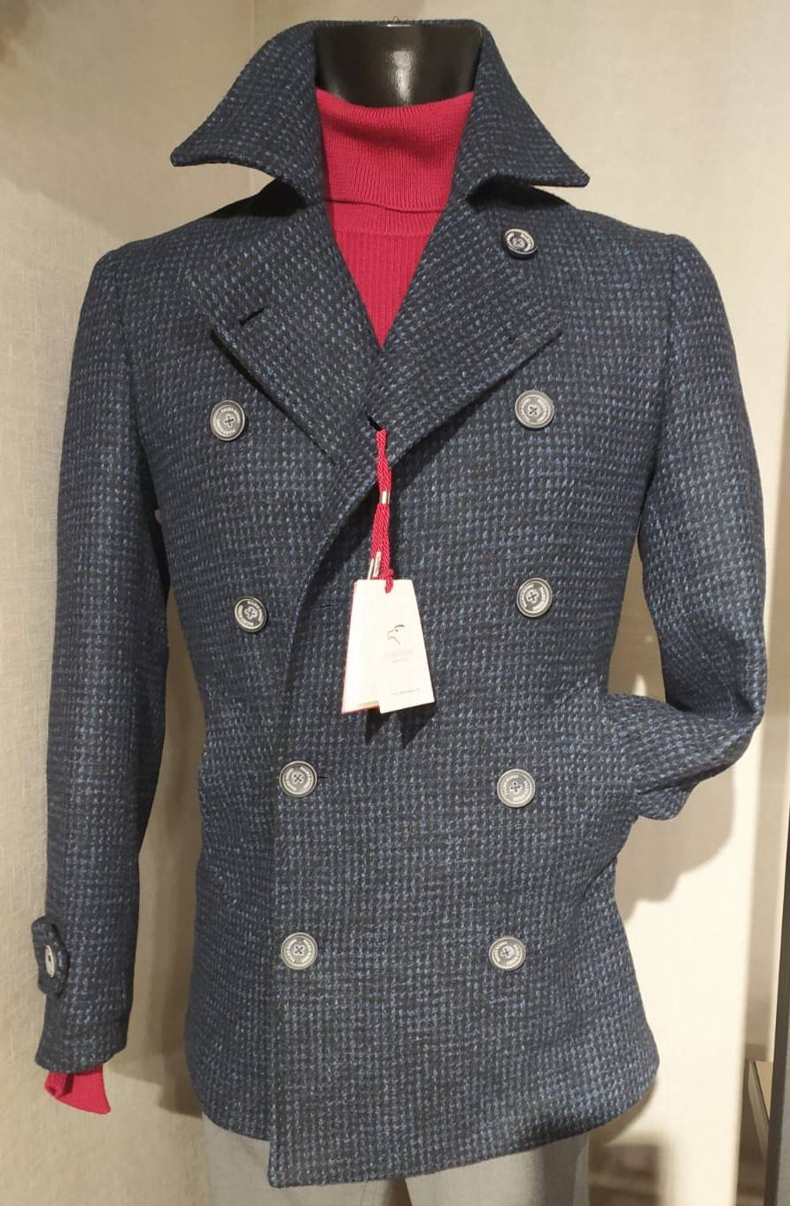 Falko Rosso Peacoat cappotto giaccone moda slim fit falko rosso Convenienza