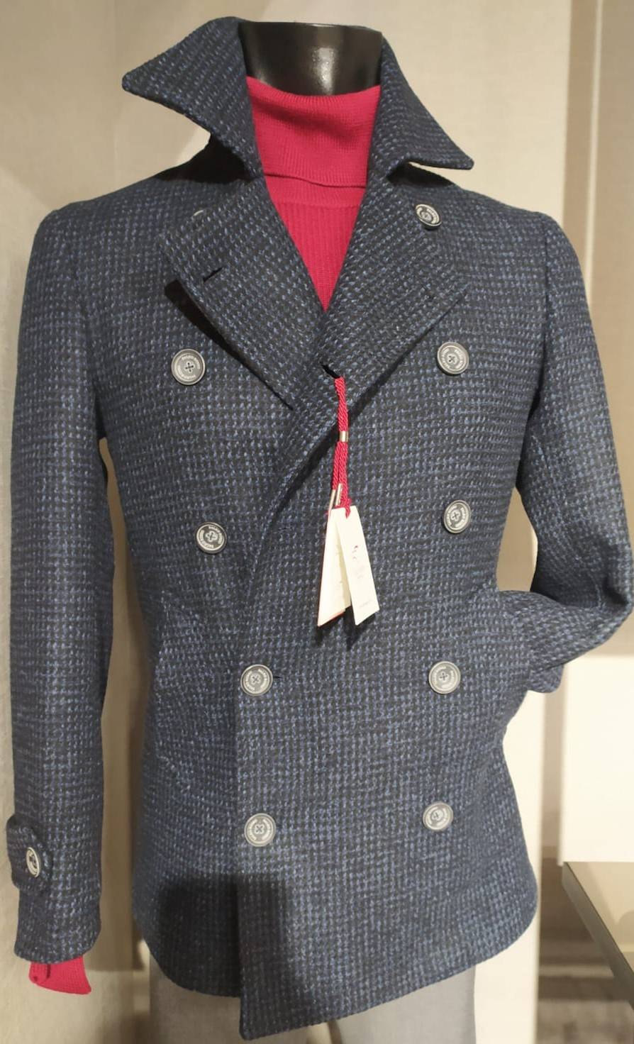 Falko Rosso Peacoat cappotto giaccone moda slim fit falko rosso Convenienza