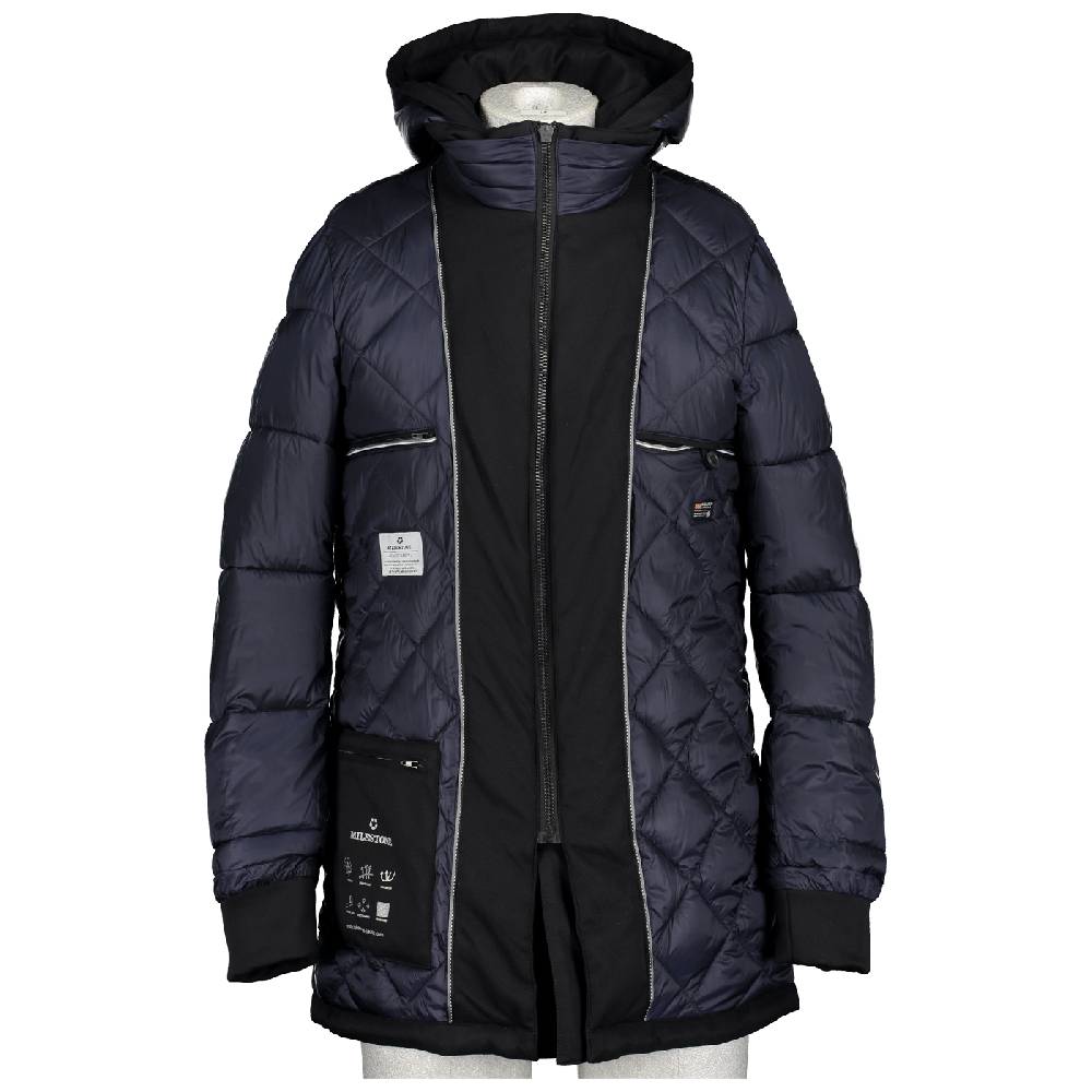 Milestone Parka blu milestone impermeabile con cappuccio staccabile Novità