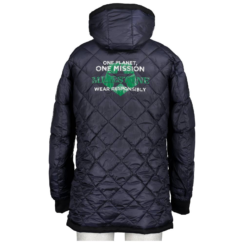 Milestone Parka blu milestone impermeabile con cappuccio staccabile Novità