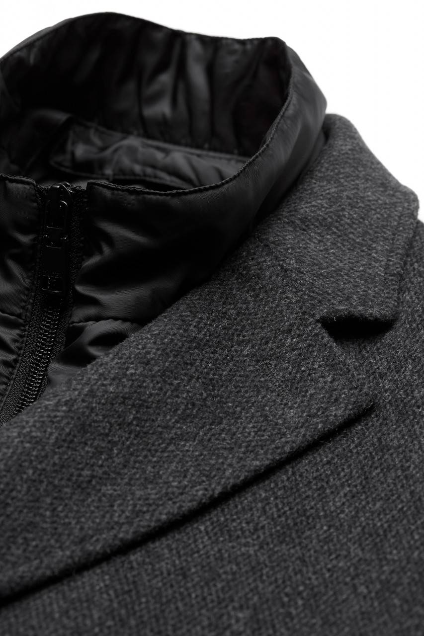 Digel Cappotto grigio scuro digel con pettorina antivento staccabile Presa