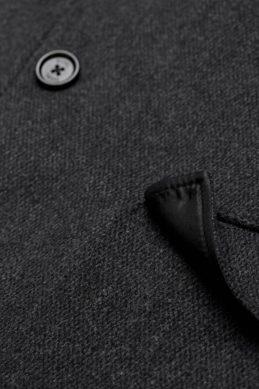 Digel Cappotto grigio scuro digel con pettorina antivento staccabile Presa
