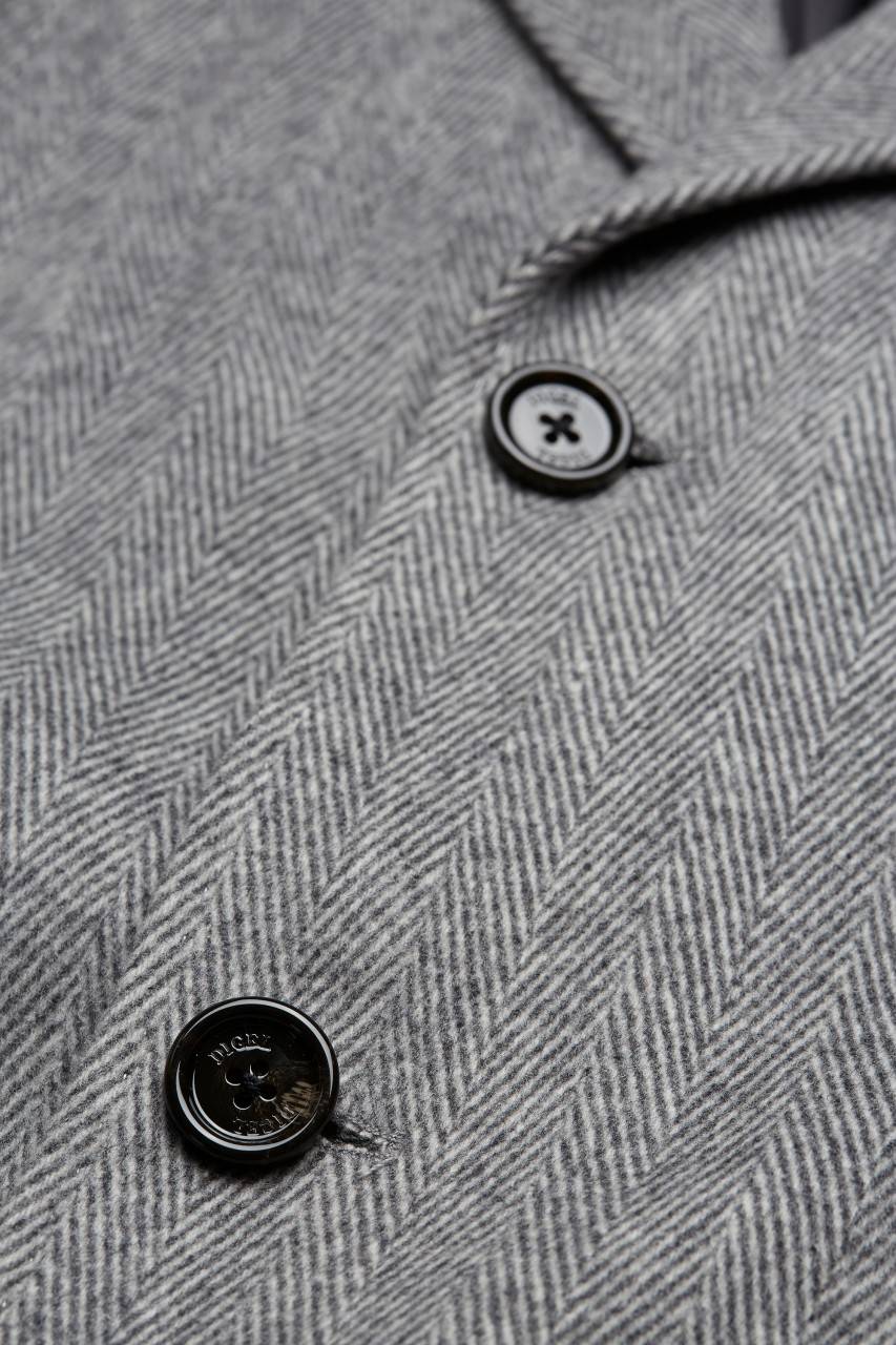 Digel Cappotto spigato grigio chiaro digel Sconto